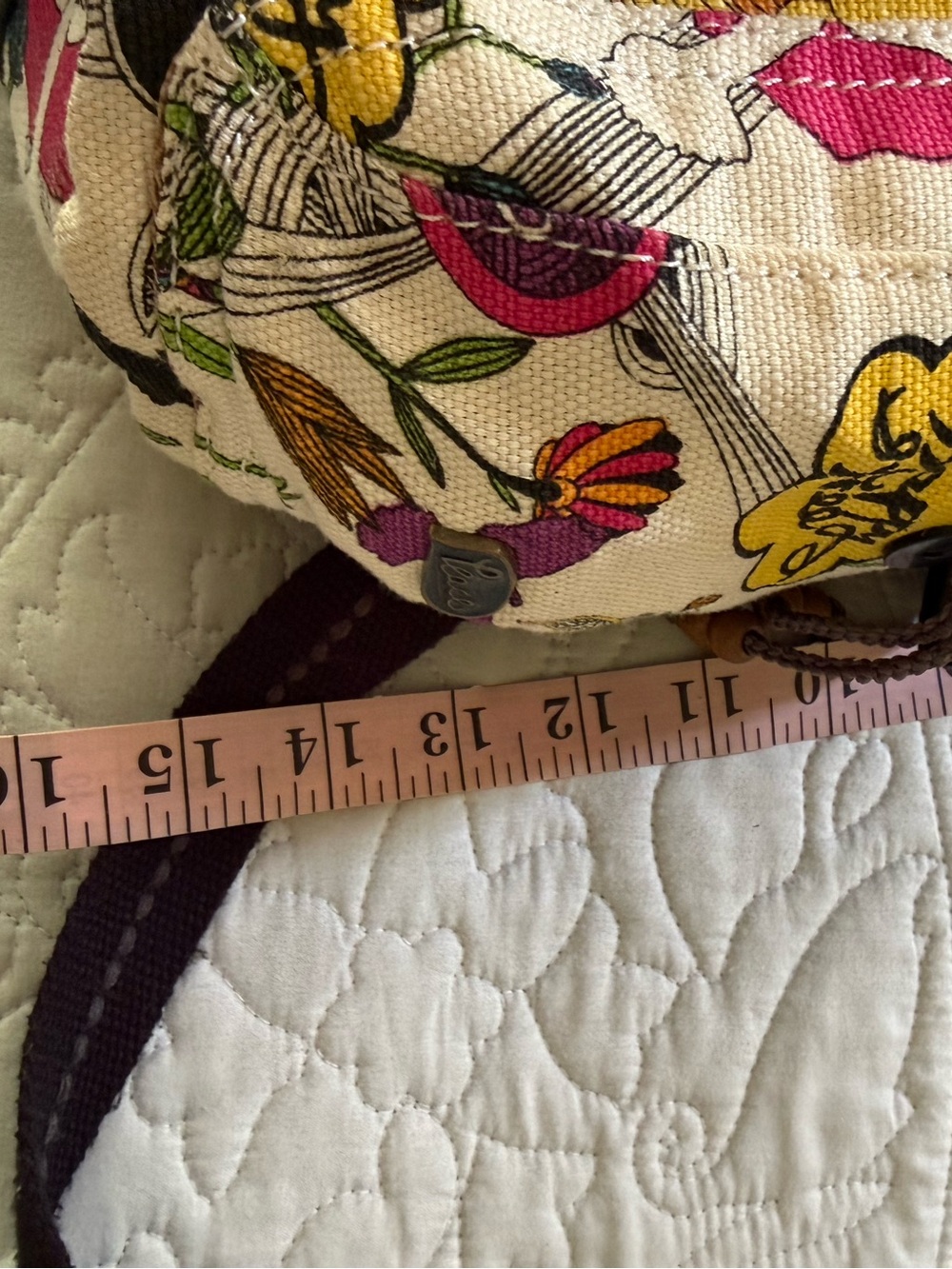 Sakroots Peace Print Canvas Backpack Large - Picture 8 of 9